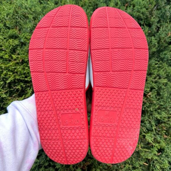 Chicago Bulls Team Pattern Gel Slide Sandals Men’s Size 9/10‎ Red - Picture 6 of 16